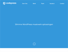 Tablet Screenshot of codepress.nl